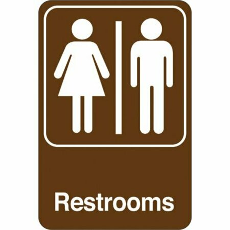 BSC PREFERRED Men/Women Restrooms 9 x 6'' Facility Sign SN400